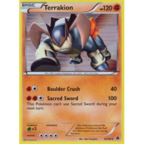Terrakion - 63/98 - Rare - Holo